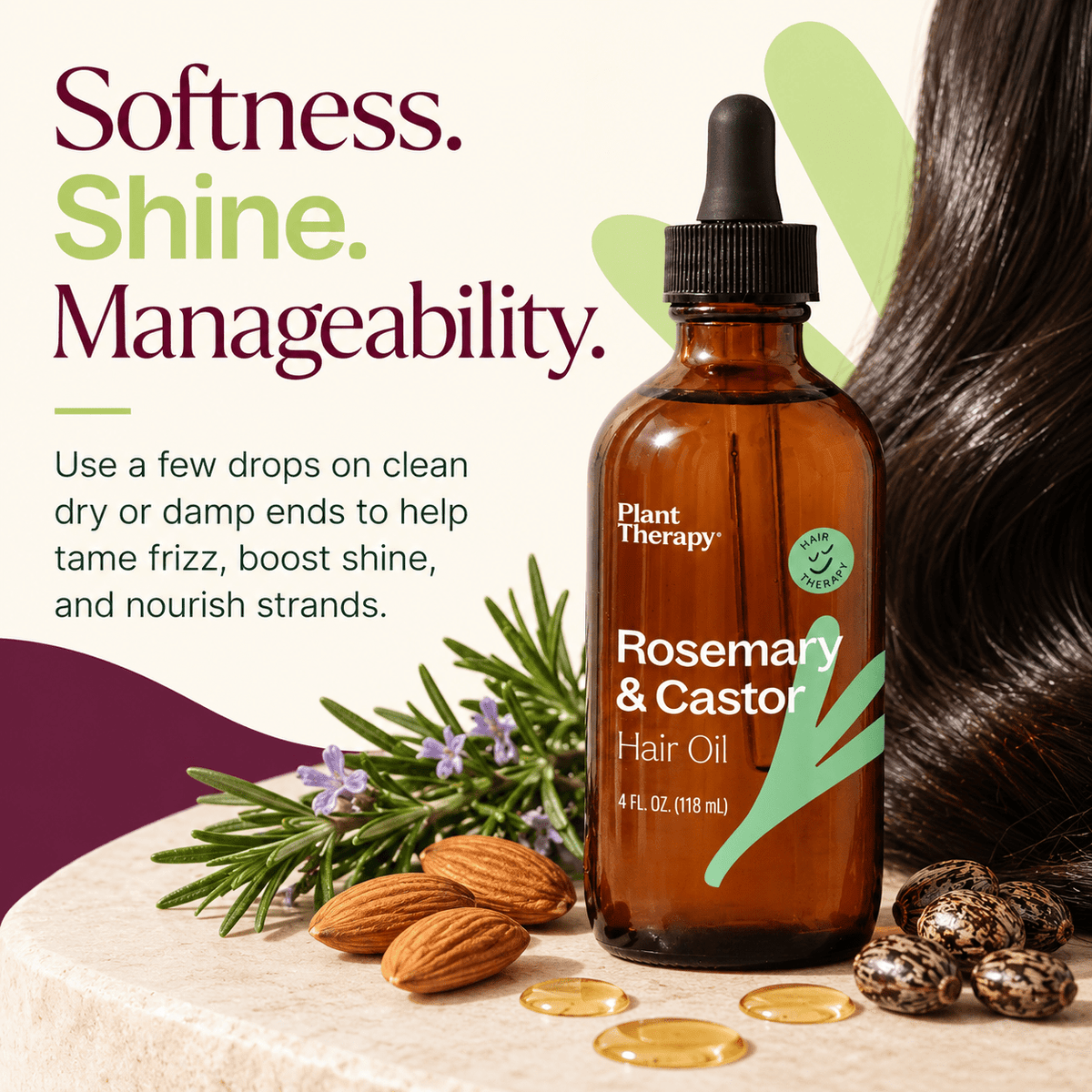 Softness shine and manageability hair oil benefits