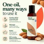 Plant Therapy Sweet Almond Carrier Oil uses