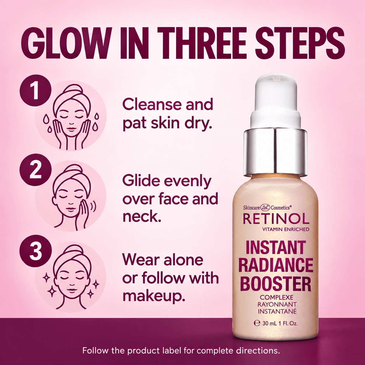 How to apply Retinol Instant Radiance Booster