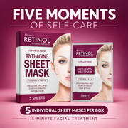 Livaura Retinol Sheet Mask contents infographic