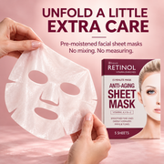 Livaura Retinol Sheet Mask format infographic