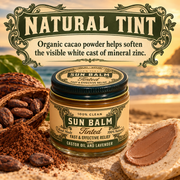 Roots & Leaves Sun Balm natural cacao tint