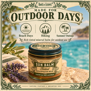 Roots & Leaves Sun Balm outdoor use