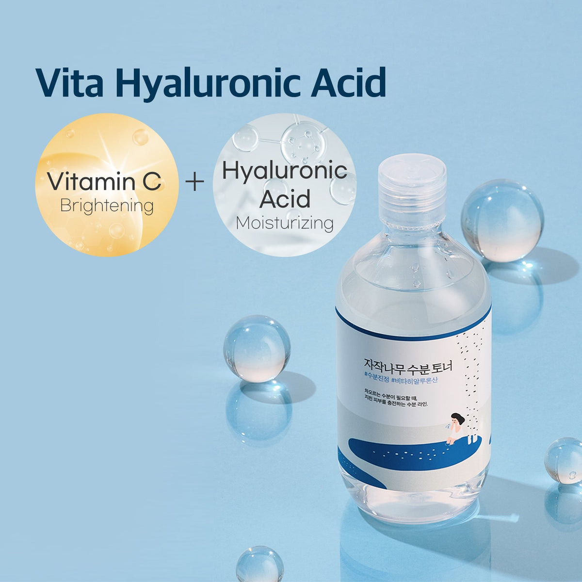 ROUND LAB Hydrating Toner 300ml official product gallery infographic 2