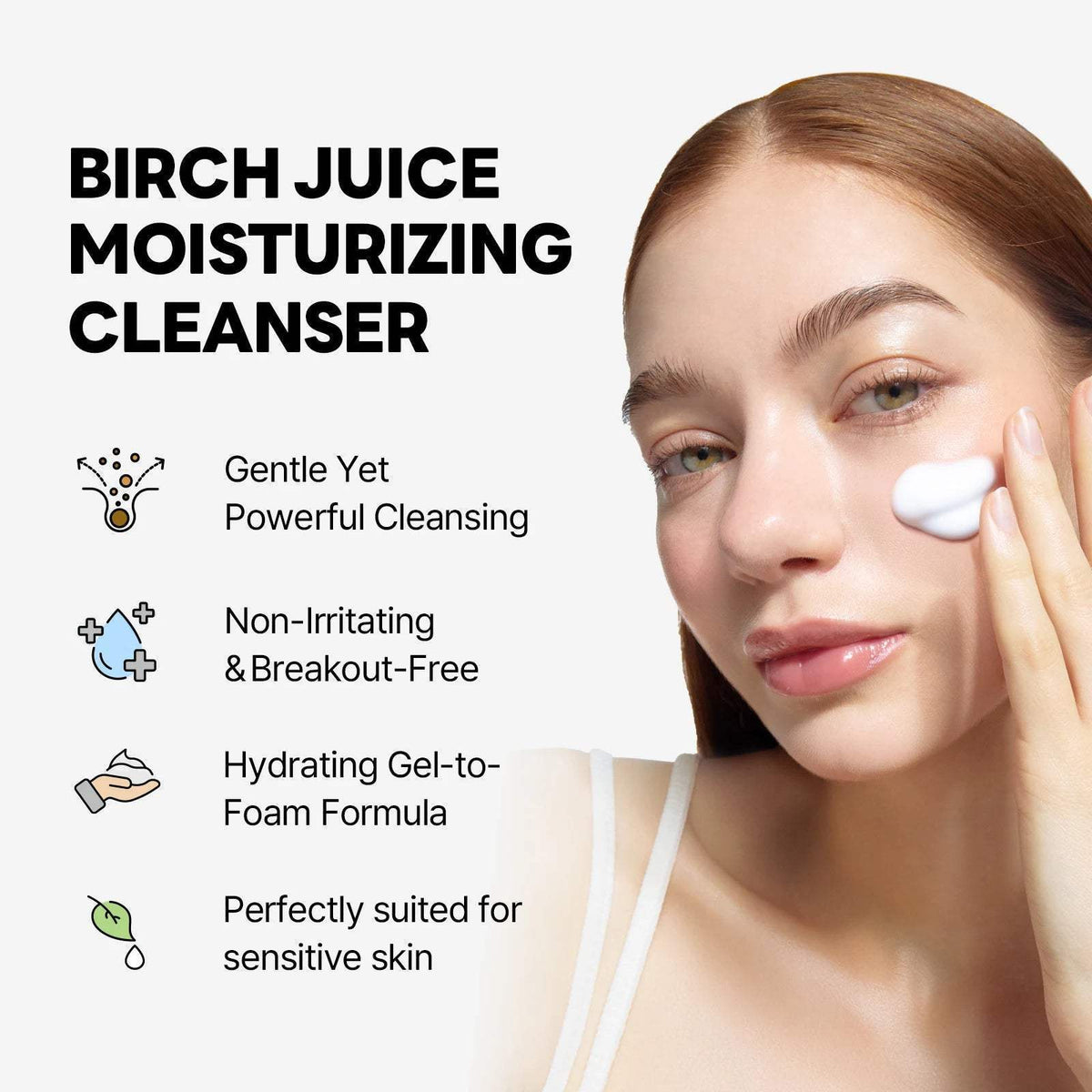 ROUND LAB Gel-to-Foam Cleanser 150ml official product gallery infographic 4