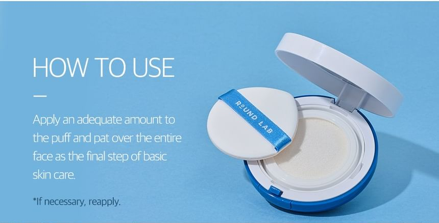 ROUND LAB Birch Juice Sun Cushion 15g source product information: how to use