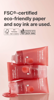 Round Lab Camellia Deep Collagen Jelly Mask Cleanser 150ml - FSC-certified paper and soy-ink packaging.