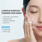 ROUND LAB Dokdo Bubble Foam gentle everyday face wash infographic