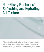 ROUND LAB For Men Pine Calming Cica Cream 75ml: non sticky gel texture. Original YesStyle product information panel.