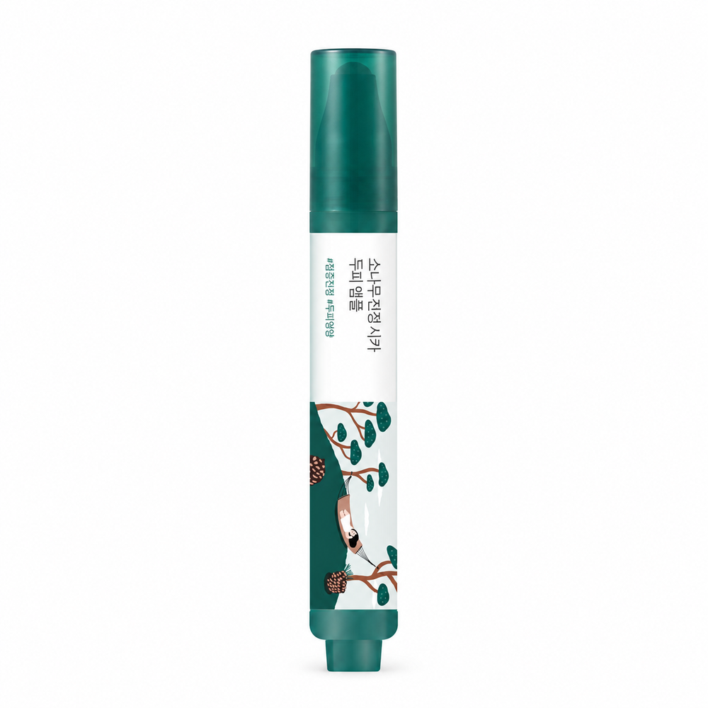 ROUND LAB Pine Calming Cica Scalp Ampoule 15ml, one retail product on a pure white background