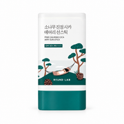 ROUND LAB Pine Calming Cica Airy Sun Stick SPF 50+ PA++++ 19g, one retail product on a pure white background