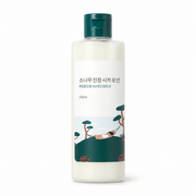 ROUND LAB Pine Calming Cica Lotion 250ml, one retail product on a pure white background