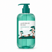 ROUND LAB Pine Calming Cica Body Wash 400ml, one retail product on a pure white background