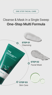 ROUND LAB Pine Cica Deep Pore Clay Mask Cleanser 150ml, original YesStyle one step facial care panel