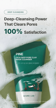 ROUND LAB Pine Cica Deep Pore Clay Mask Cleanser 150ml, original YesStyle deep cleansing satisfaction panel