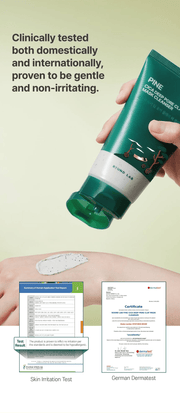 ROUND LAB Pine Cica Deep Pore Clay Mask Cleanser 150ml, original YesStyle skin irritation test panel
