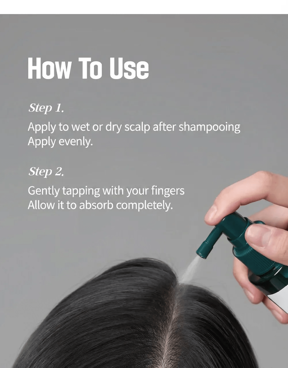 ROUND LAB Pine Calming Cica Scalp Tonic 100ml: how to use. Original English Olive Young product information.