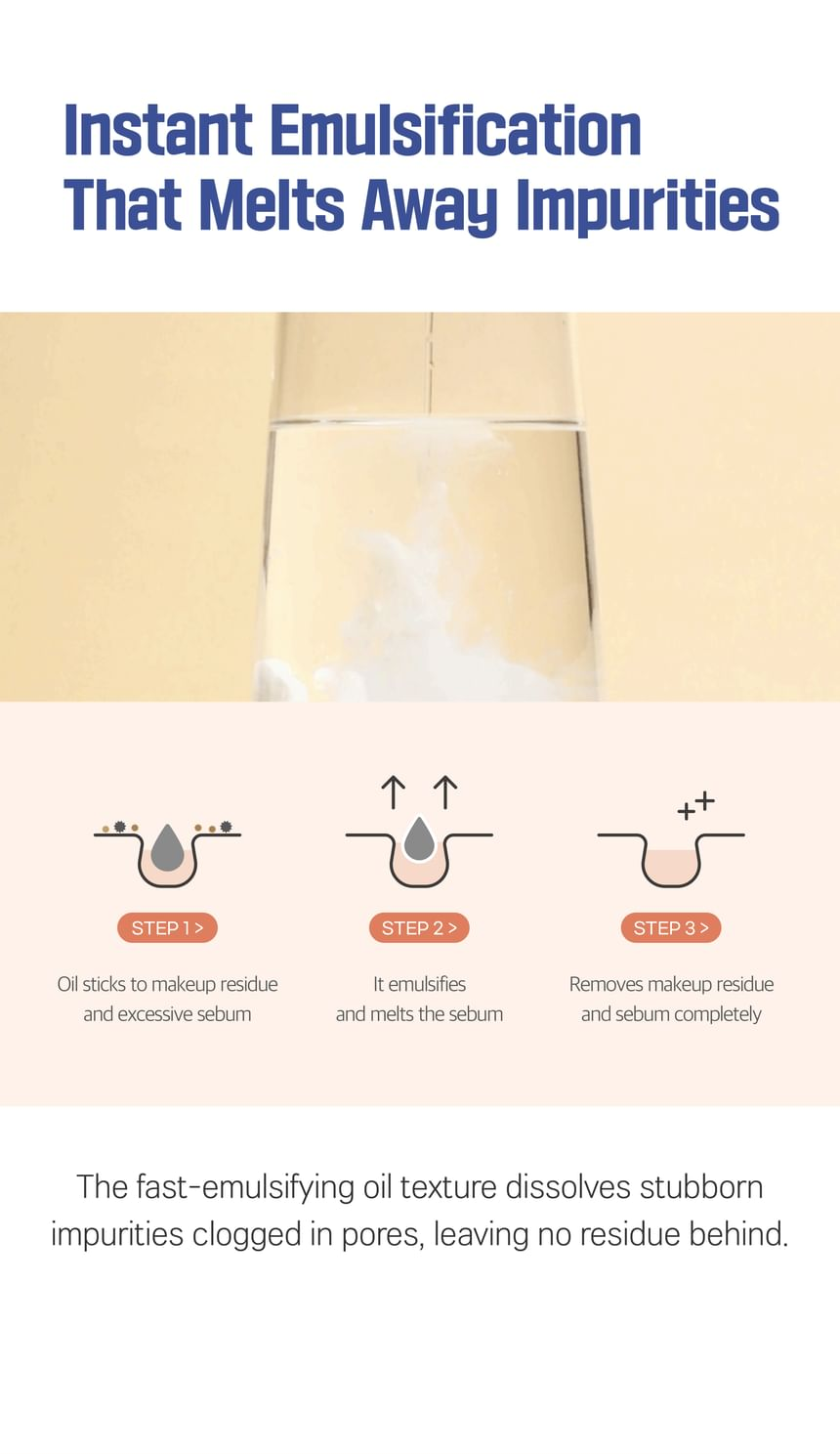 ROUND LAB Soybean Panthenol Cleansing Oil 200ml, original YesStyle instant emulsification information panel