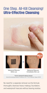ROUND LAB Soybean Panthenol Cleansing Oil 200ml, original YesStyle makeup cleansing results information panel