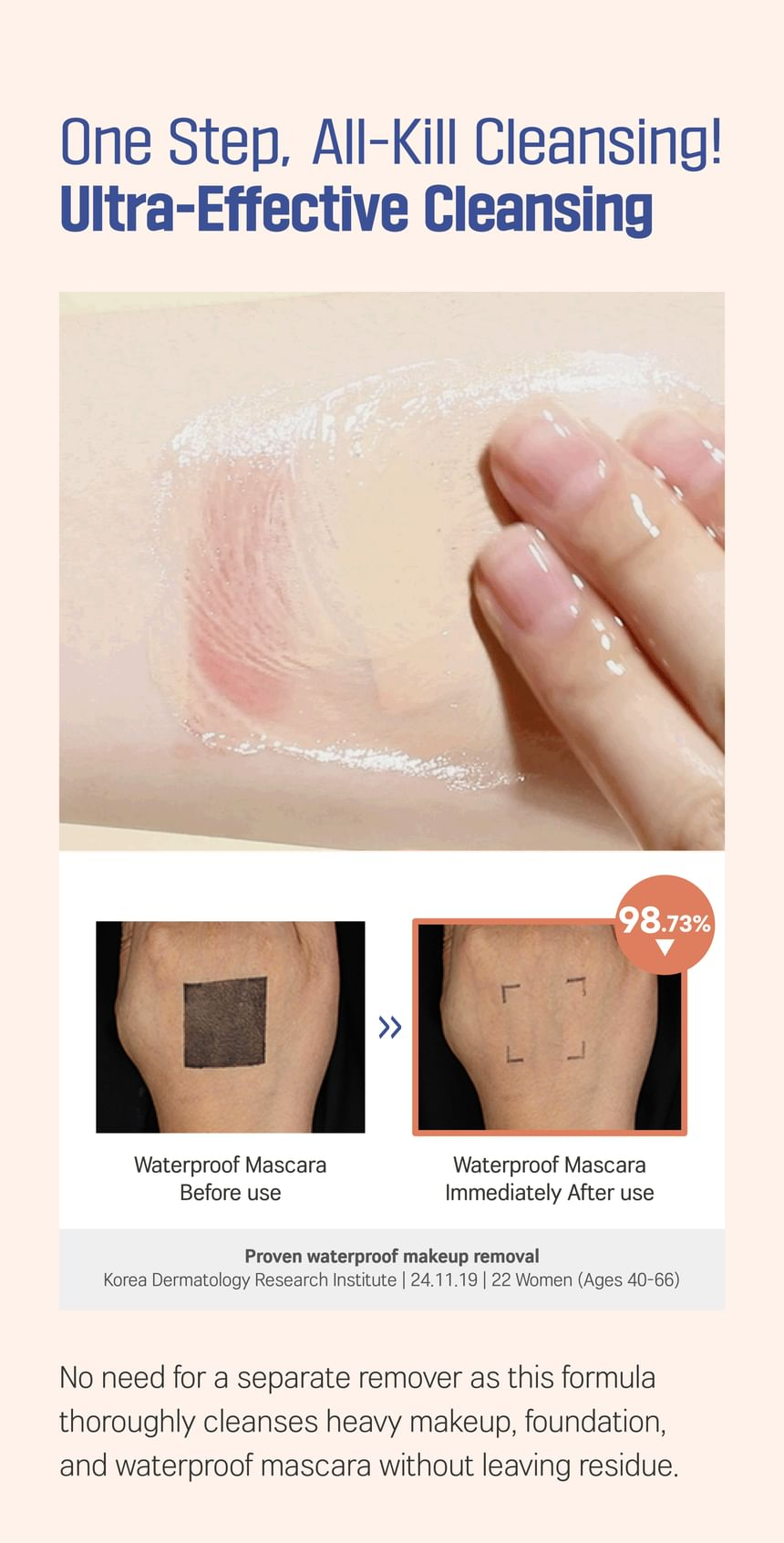 ROUND LAB Soybean Panthenol Cleansing Oil 200ml, original YesStyle makeup cleansing results information panel