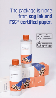 ROUND LAB Soybean Panthenol Toner 250ml, original YesStyle eco friendly packaging information panel