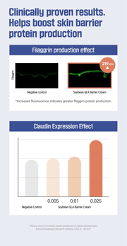 ROUND LAB Soybean QLA Barrier Cream 80ml, original YesStyle barrier protein results information panel