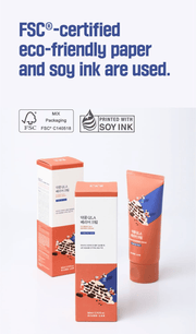 ROUND LAB Soybean QLA Barrier Cream 80ml, original YesStyle eco friendly packaging information panel