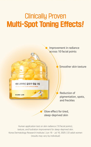 Round Lab Vita Niacinamide Glow Capsule Cream 50ml - Multi-spot toning benefits with test details.