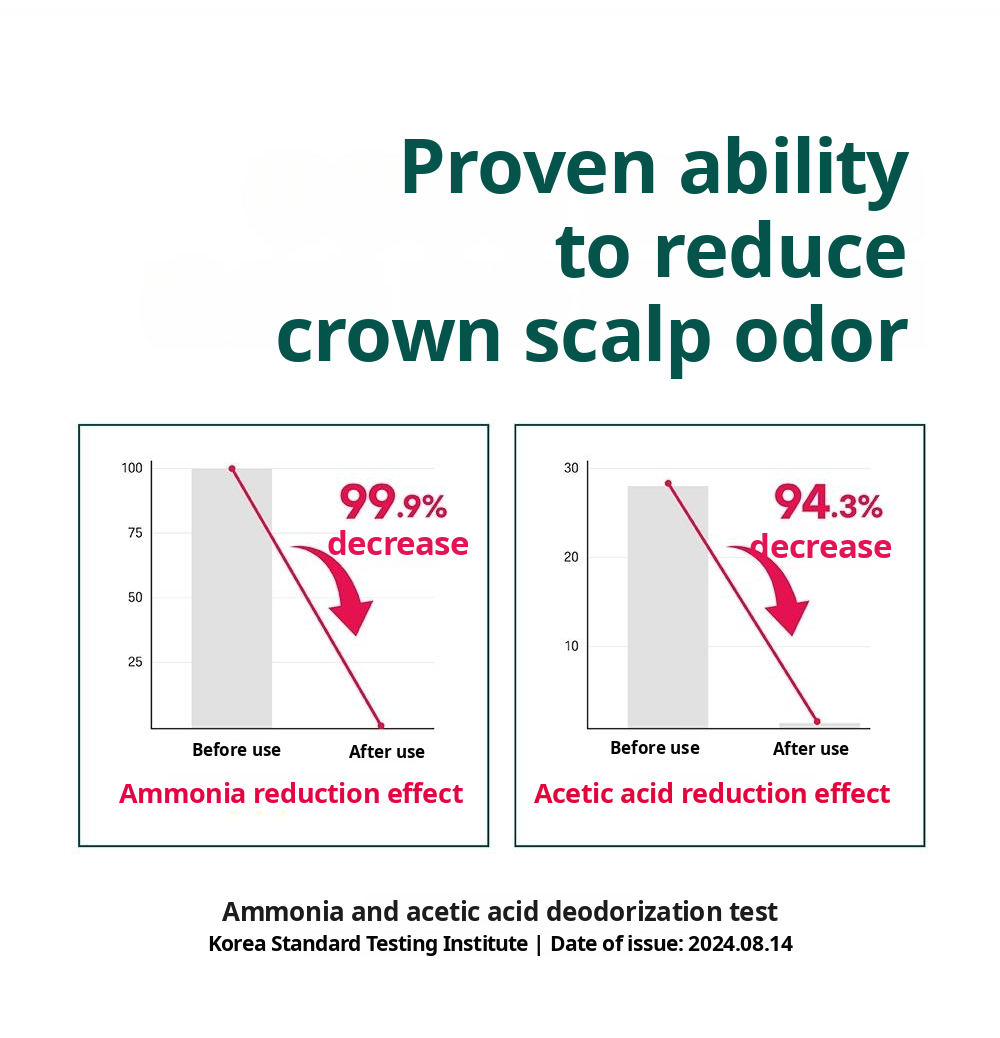 ROUND LAB Pine Calming Cica Shampoo 400ml: odor testing. English product information from Olive Young.