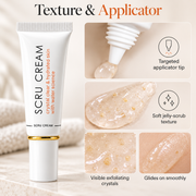 SCRU Cream Lip Scrub & Lip Exfoliator for Dry Lips
