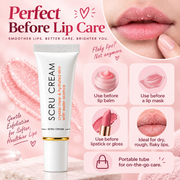 SCRU Cream Lip Scrub & Lip Exfoliator for Dry Lips
