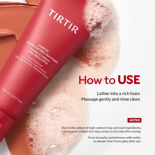 TIRTIR Porexel Sebum Control Mud Foam 150mL