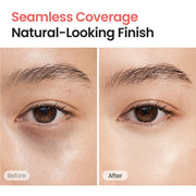 SKINFOOD Salmon Darkcircle Concealer Cream - under-eye coverage before and after