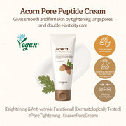 SKINFOOD Acorn Pore Peptide Cream 70mL - English introduction (English full gallery)