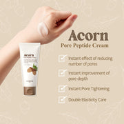 SKINFOOD Acorn Pore Peptide Cream 70mL - Pore and elasticity benefits (English full gallery)
