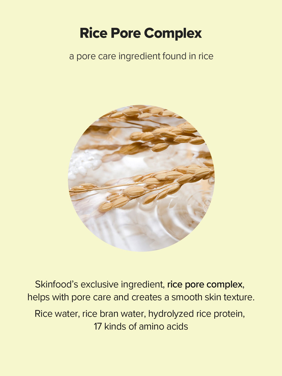 Rice Brightening Serum rice pore complex ingredients