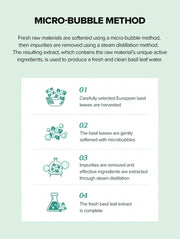 SKINFOOD Basil Teatreecinic Cooling Toner 200mL - microbubble extraction (English)