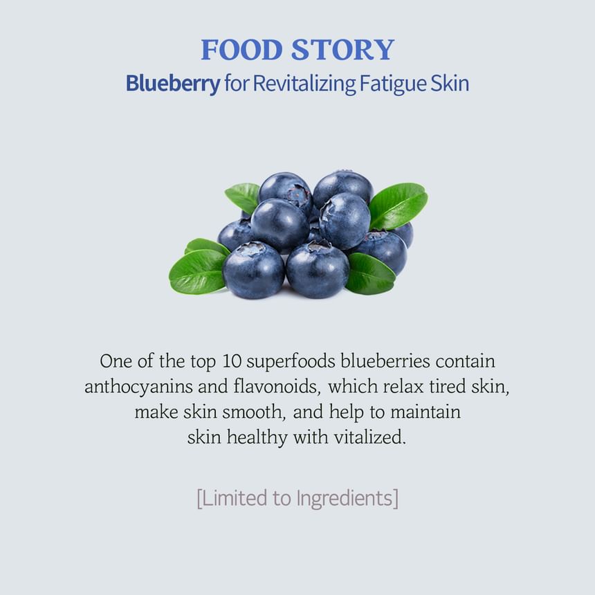 SKINFOOD Berry Moisturizing Sun Cream 50mL - Blueberry ingredient story