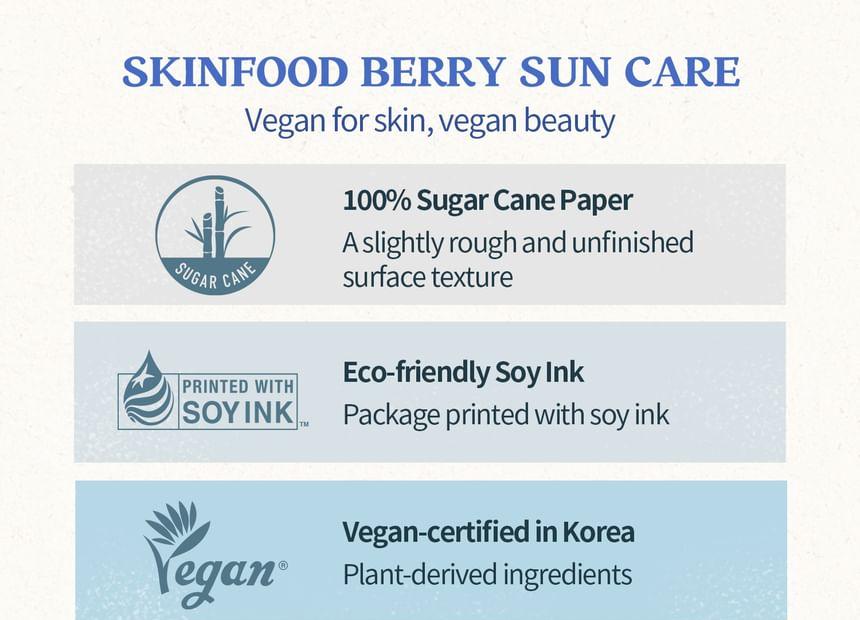 SKINFOOD Berry Moisturizing Sun Cream 50mL - English product information