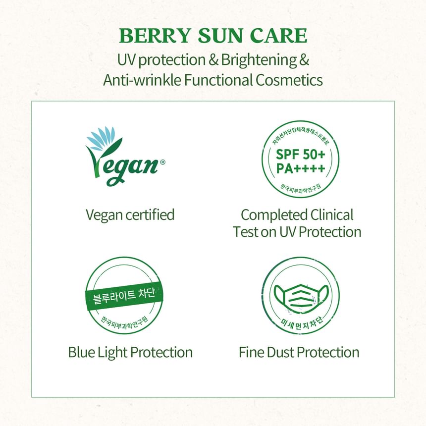 SKINFOOD Berry Soothing Sun Cream 50mL - English product information