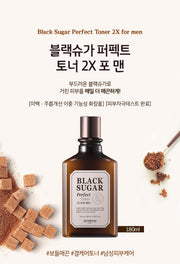 SKINFOOD Black Sugar Perfect Toner 2X for Men 180mL - Original Korean product information