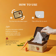 SKINFOOD Carrot Carotene Daily Mask dispenser opening and folded sheet removal