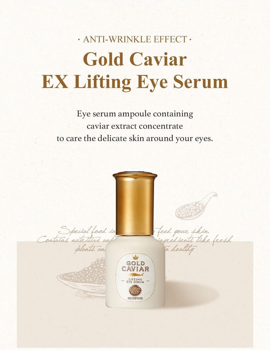 SKINFOOD Gold Caviar EX Lifting Eye Serum eye-contour care