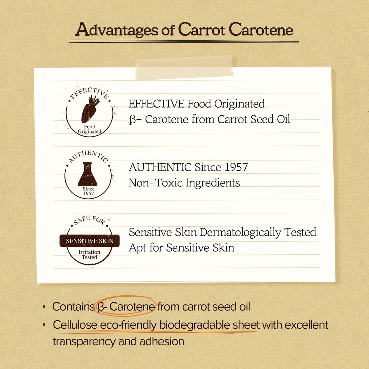 SKINFOOD Carrot Carotene Daily Mask 30 Sheets - AU full supporting gallery panel 5