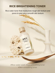 SKINFOOD Rice Brightening Toner 160mL - AU full supporting gallery panel 1