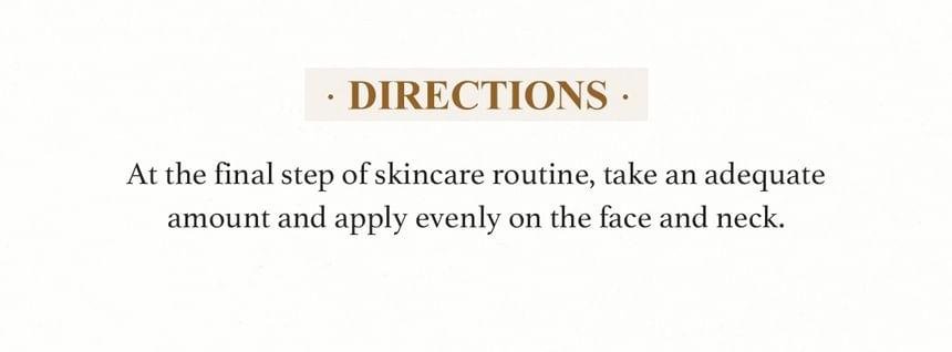 SKINFOOD Gold Caviar EX Cream directions for face and neck
