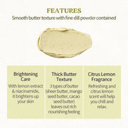 SKINFOOD Lemon Dill Butter Food Mask English texture and features