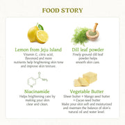 SKINFOOD Lemon Dill Butter Food Mask English ingredient story