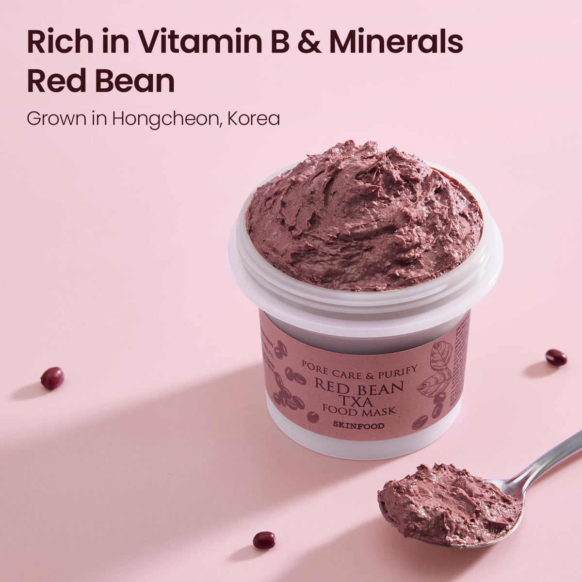Red Bean TXA Food Mask 4.23 oz English product information 4