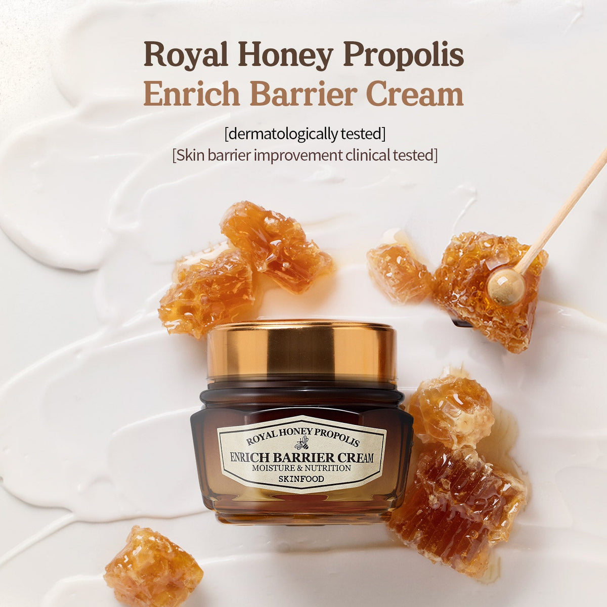SKINFOOD royal honey propolis enrich barrier cream English product information panel 1